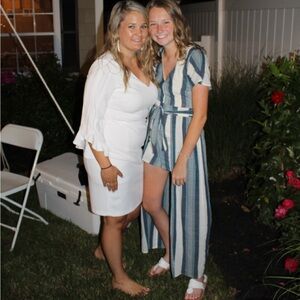 Super cute romper with long back and shorts